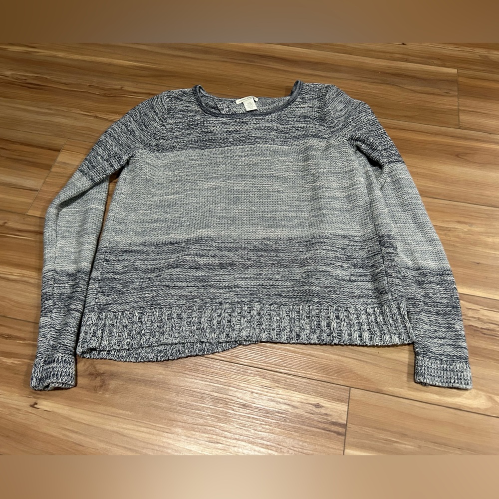 White+Warren Grey Crew Neck Sweater Size XS 100% Cotton